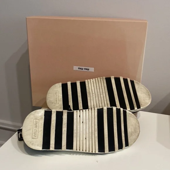 MiuMiu Black Stretch Sneakers - Picture 6 of 8